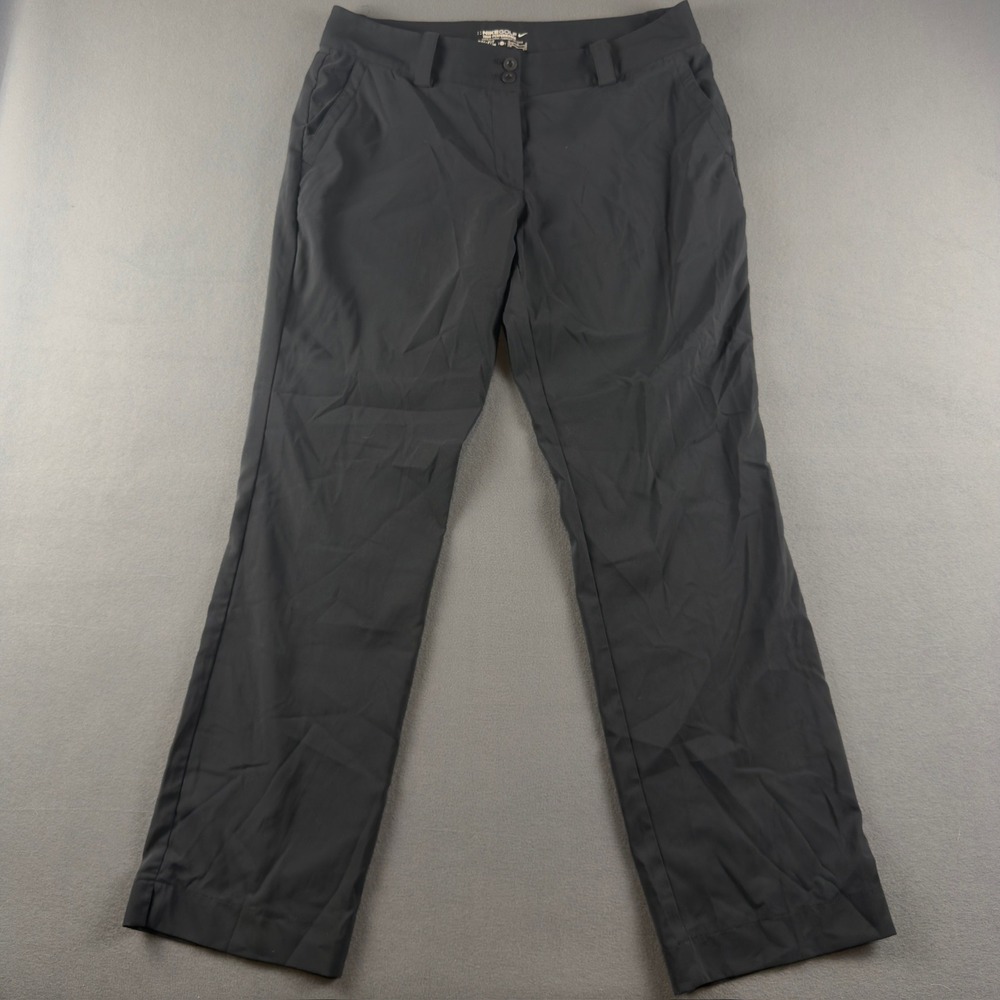 Nike Golf Tour Performance Dri-FIT Black Pants Womens 12 618147-010 - Picture 1 of 9